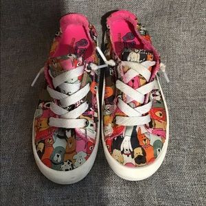 BOBS dog print casual shoe, Youth size 1